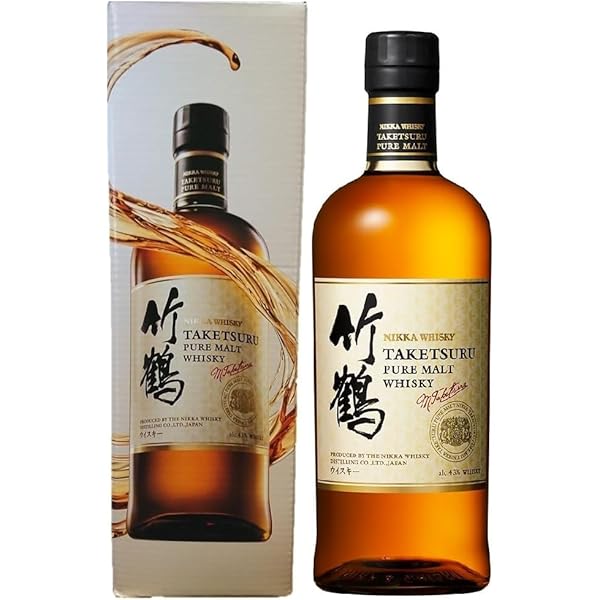 Amazon.co.jp: ニッカ 竹鶴 ピュアモルトウイスキー43度700ml[新ラベル